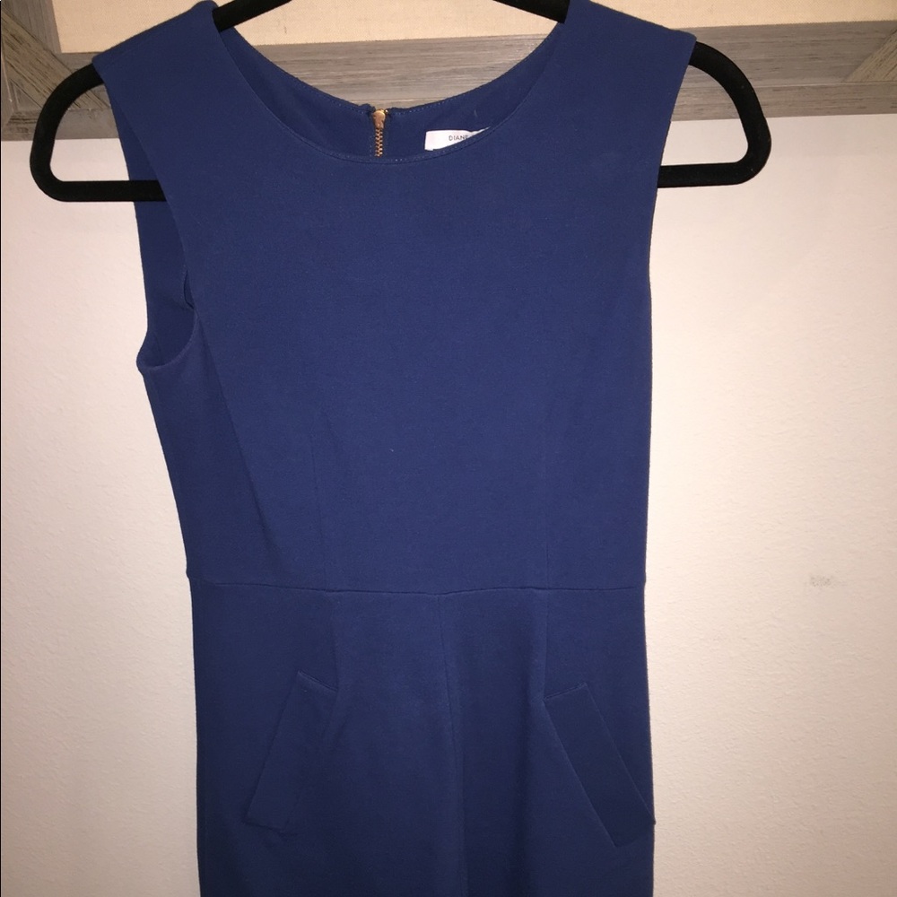 Diane Von Furstenberg Royal Blue Bodycon Dress